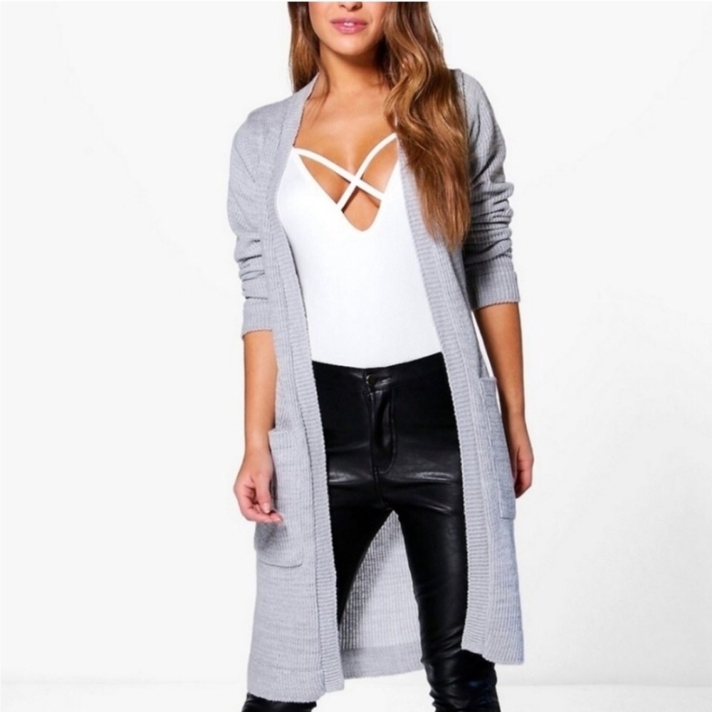 BOOHOO Petite Mid Length Cardigan